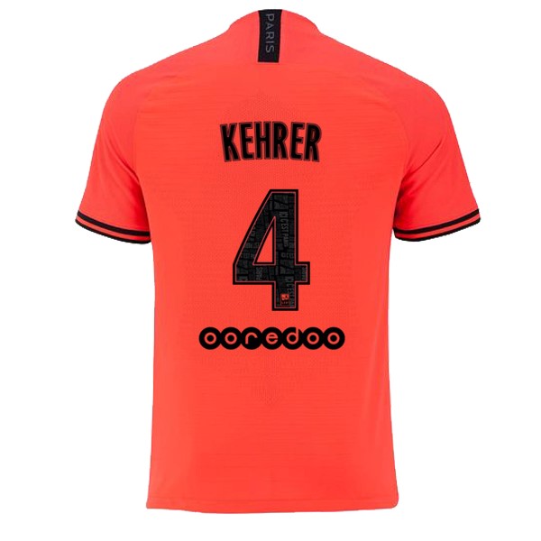 JORDAN Camiseta Paris Saint Germain NO.4 Kehrer 2ª 2019/20 Naranja